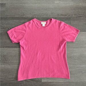 Pink Cashmere Short Sleeve Shirt
